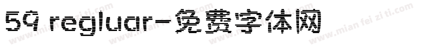 59 regluar字体转换